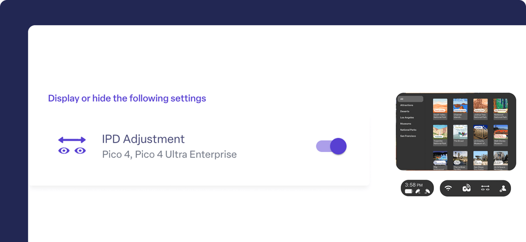 IPD adjustment on pico