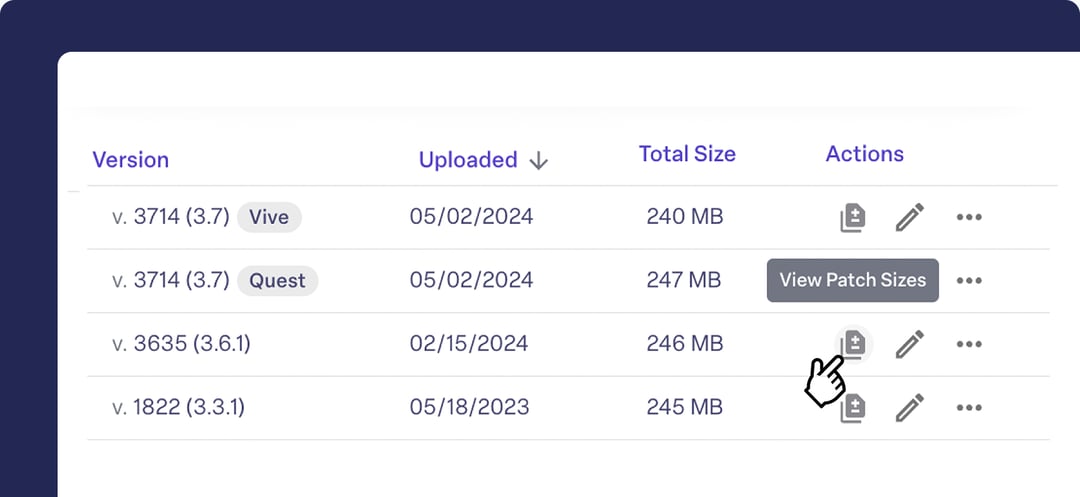 preview app patch sizes